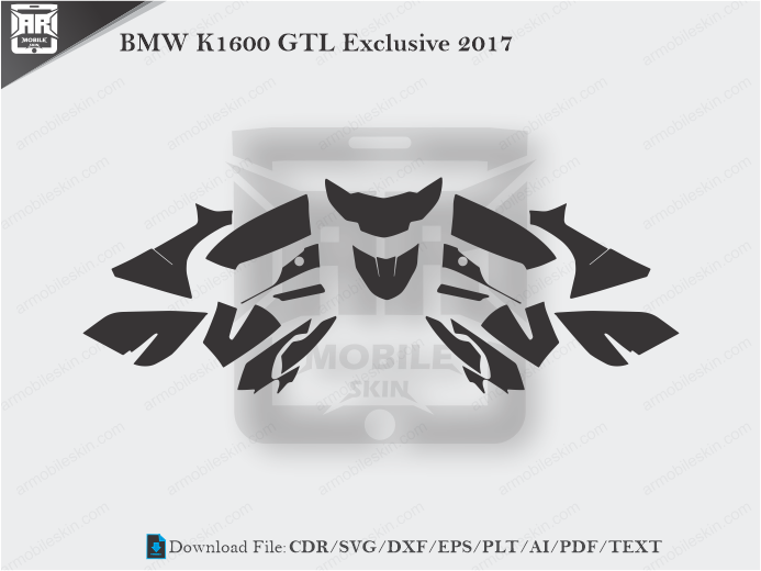 BMW K1600 GTL Exclusive 2017 Wrap Skin Template