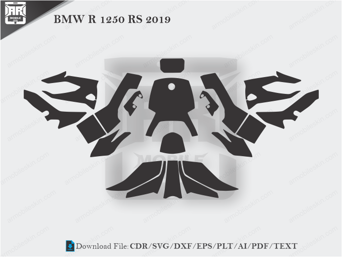 BMW R 1250 RS 2019 Wrap Skin Template