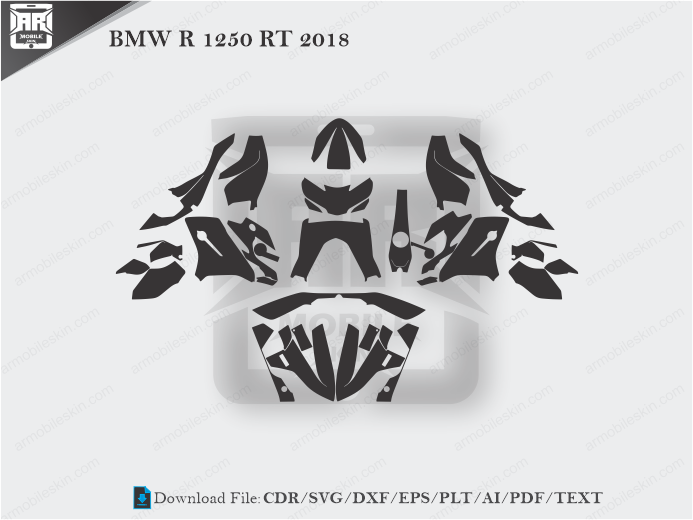 BMW R 1250 RT 2018 Wrap Skin Template