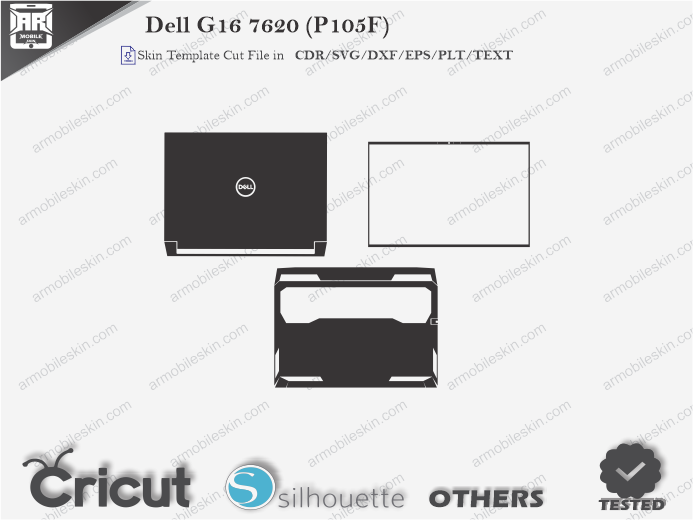 Dell G16 7620 (P105F) Skin Template Vector