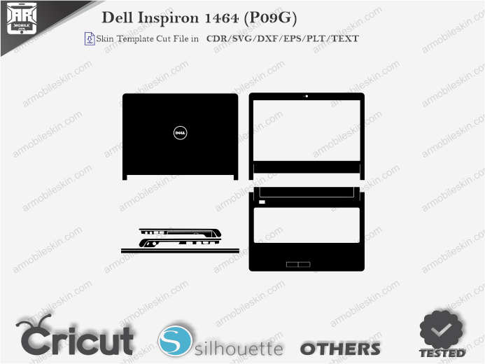 Dell Inspiron 1464 (P09G) Skin Template Vector