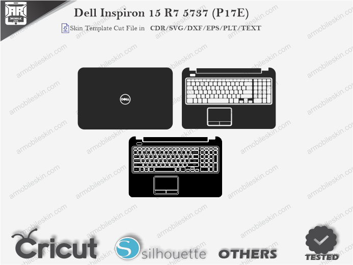 Dell Inspiron 15 R7 5737 (P17E) Skin Template Vector