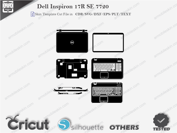 Dell Inspiron 17R SE 7720 Skin Template Vector