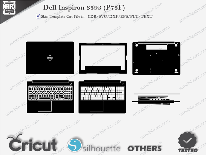 Dell Inspiron 3593 (P75F) Skin Template Vector