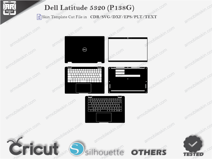 Dell Latitude 5320 (P138G) Skin Template Vector