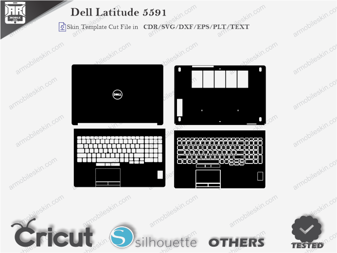 Dell Latitude 5591 Skin Template Vector
