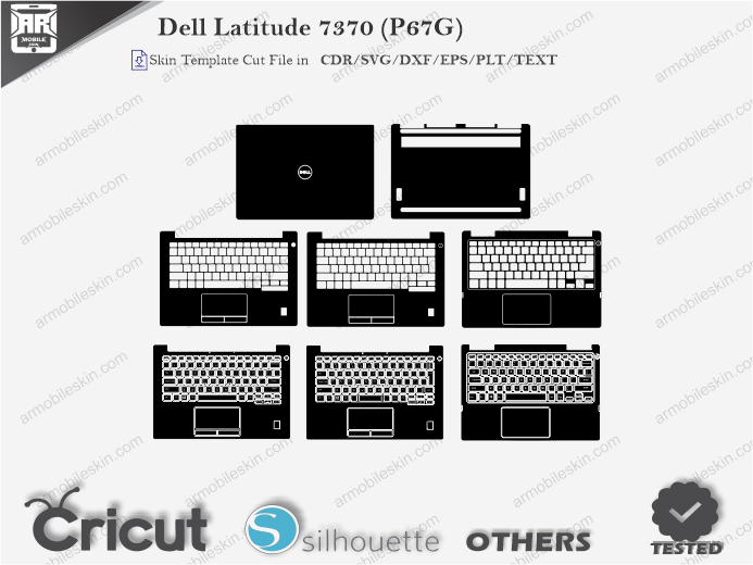 Dell Latitude 7370 (P67G) Skin Template Vector
