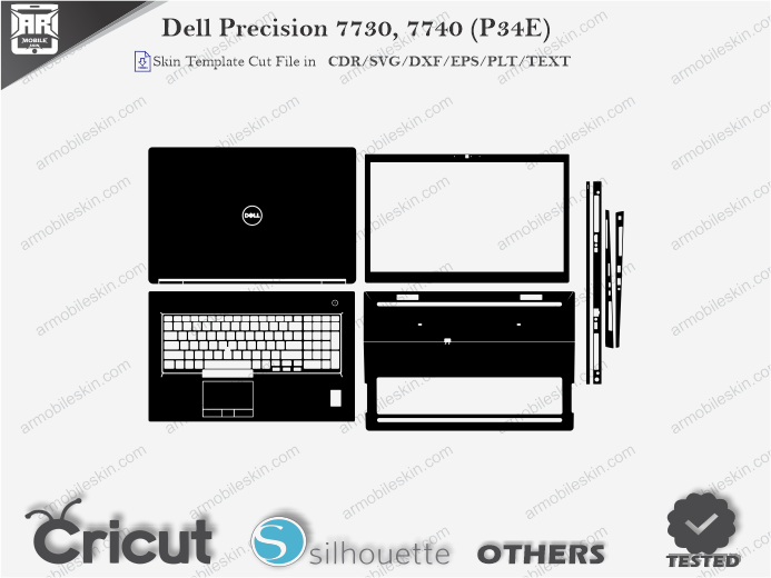 Dell Precision 7730, 7740 (P34E) Skin Template Vector