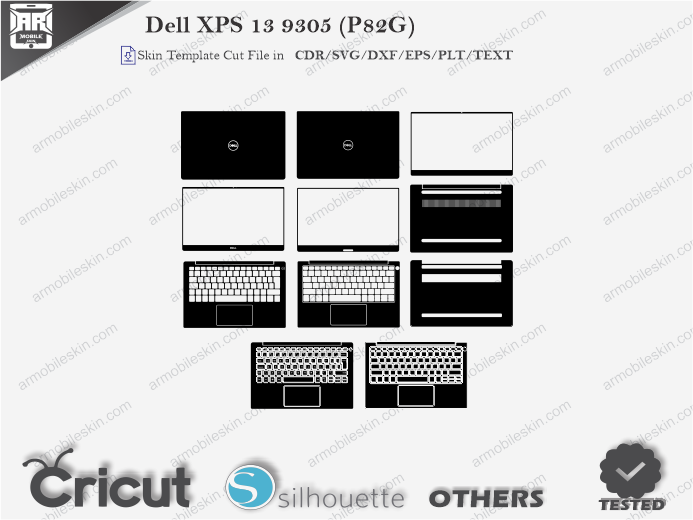 Dell XPS 13 9305 (P82G) Skin Template Vector