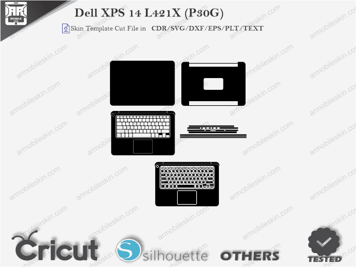 Dell XPS 14 L421X (P30G) Skin Template Vector
