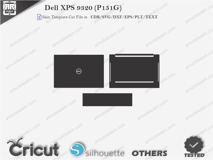 Dell XPS 9320 (P151G) Skin Template Vector