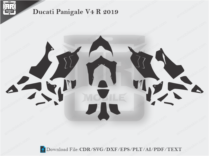 Ducati Panigale V4 R 2019 Wrap Skin Template