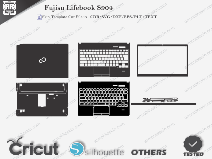 Fujisu Lifebook S904 Skin Template Vector