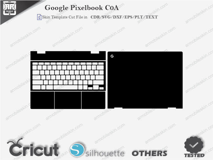 Google Pixelbook C0A Skin Template Vector