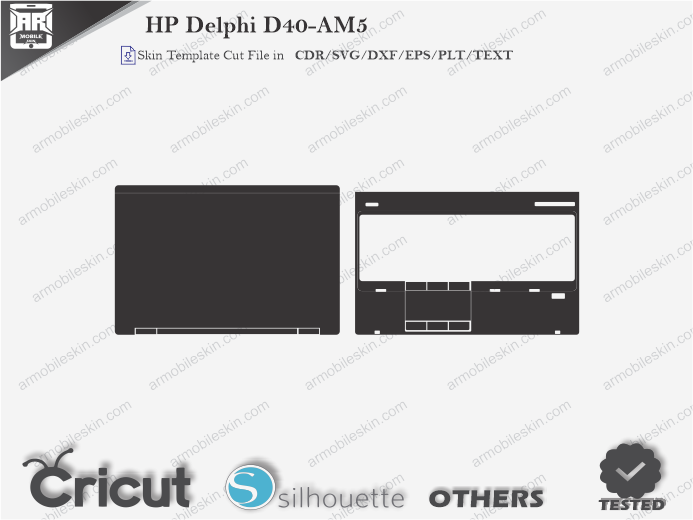 HP Delphi D40-AM5 Skin Template Vector