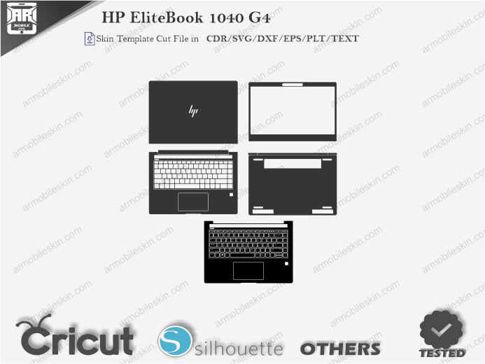 HP EliteBook 1040 G4 Skin Template Vector