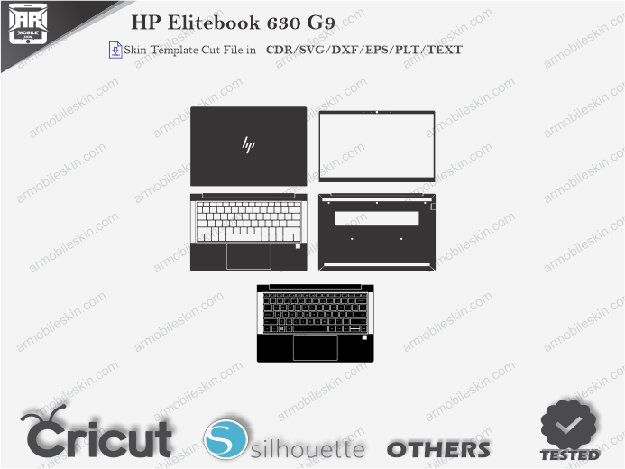 HP Elitebook 630 G9 Skin Template Vector