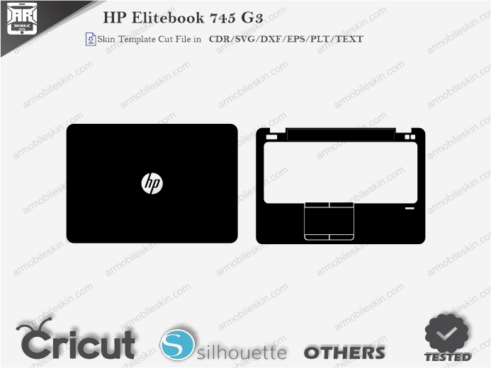 HP Elitebook 745 G3 Skin Template Vector