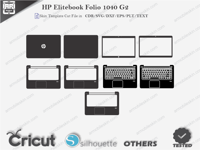 HP Elitebook Folio 1040 G2 Skin Template Vector