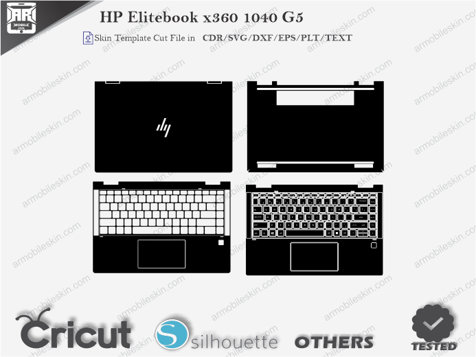 HP Elitebook x360 1040 G5 Skin Template Vector