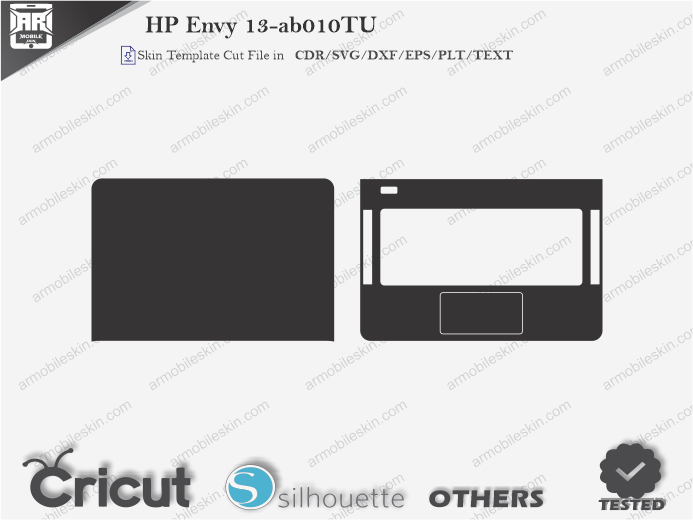 HP Envy 13-ab010TU Skin Template Vector