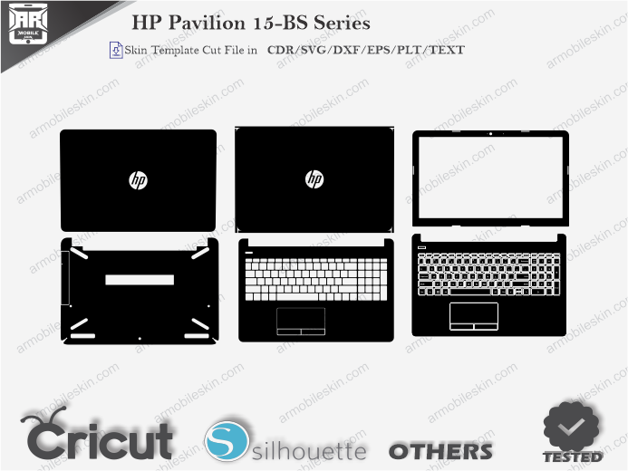 HP Pavilion 15-BS Series Skin Template Vector