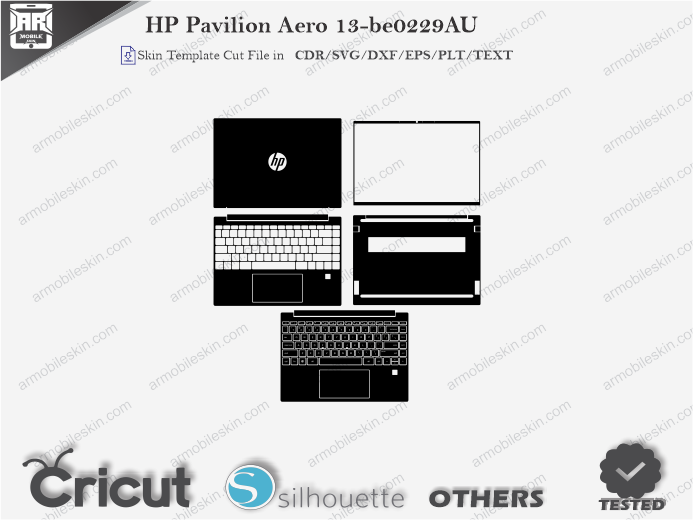 HP Pavilion Aero 13-be0229AU Skin Template Vector