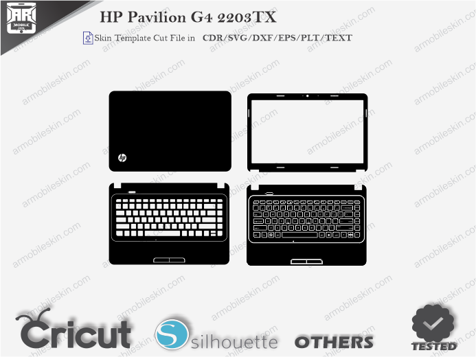 HP Pavilion G4 2203TX Skin Template Vector
