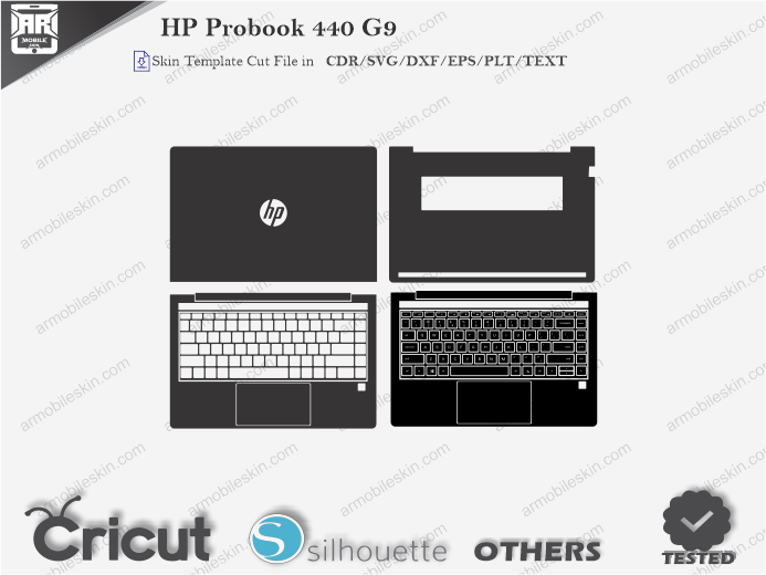 HP Probook 440 G9 Skin Template Vector