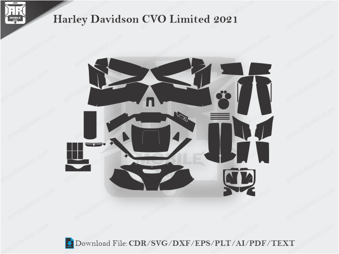 Harley Davidson CVO Limited 2021 Wrap Skin Template