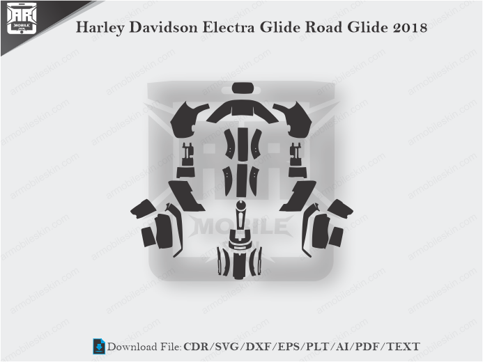 Harley Davidson Electra Glide Road Glide 2018 Wrap Skin Template