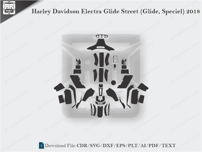 Harley Davidson Electra Glide Street (Glide, Speciel) 2018 Wrap Skin Template
