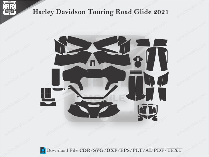 Harley Davidson Touring Road Glide 2021 Wrap Skin Template