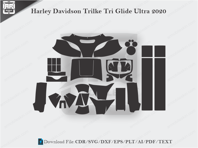Harley Davidson Trilke Tri Glide Ultra 2020 Wrap Skin Template