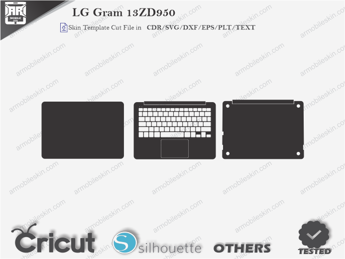 LG Gram 13ZD950 Skin Template Vector