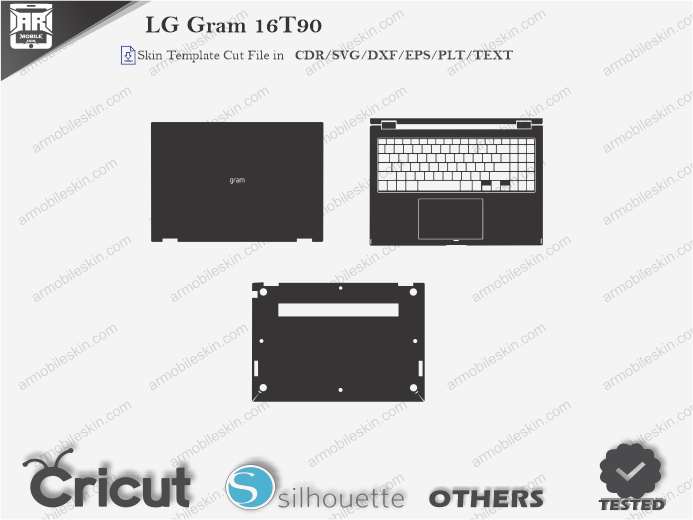 LG Gram 16T90 Skin Template Vector
