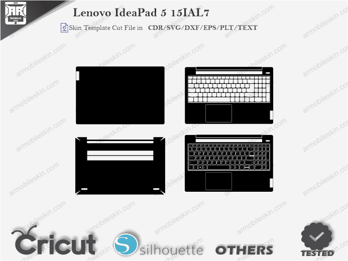 Lenovo IdeaPad 5 15IAL7 Skin Template Vector