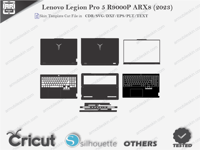 Lenovo Legion Pro 5 R9000P ARX8 (2023) Skin Template Vector