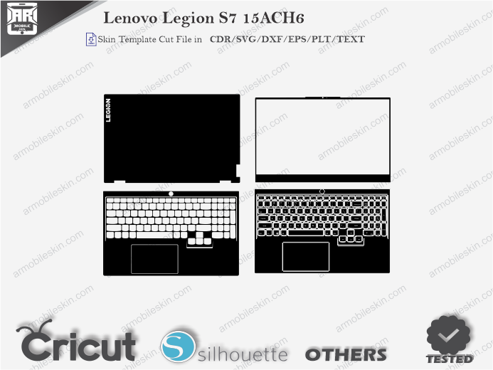 Lenovo Legion S7 15ACH6 Skin Template Vector