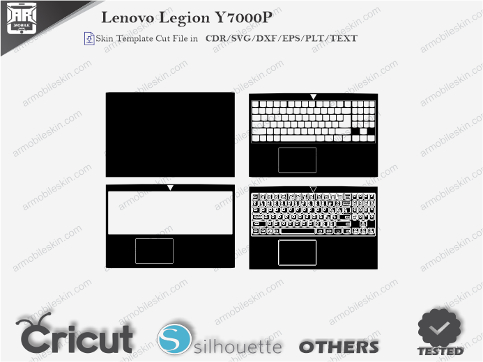 Lenovo Legion Y7000P Skin Template Vector