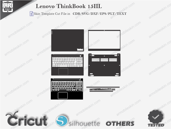 Lenovo ThinkBook 15IIL Skin Template Vector