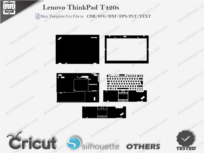 Lenovo ThinkPad T420s Skin Template Vector