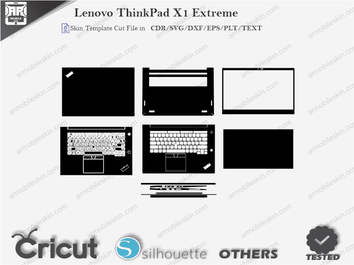 Lenovo ThinkPad X1 Extreme Skin Template Vector