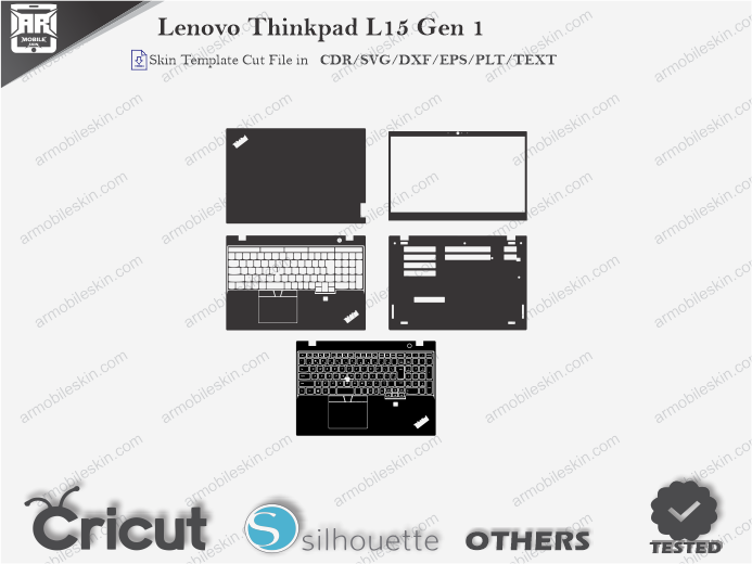 Lenovo Thinkpad L15 Gen 1 Skin Template Vector