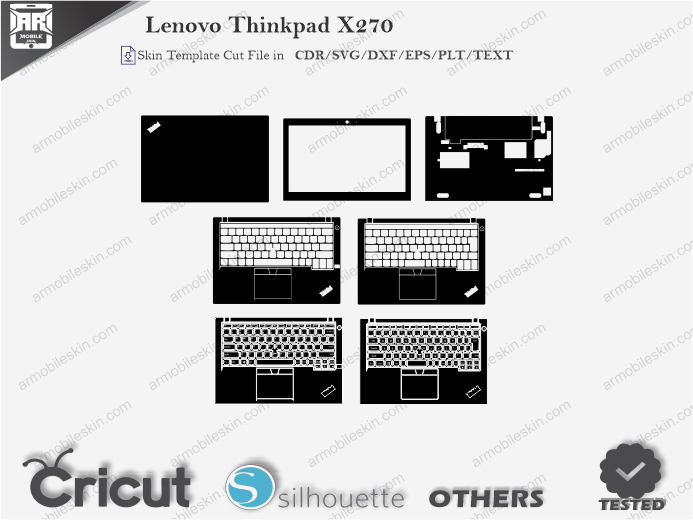 Lenovo Thinkpad X270 Skin Template Vector