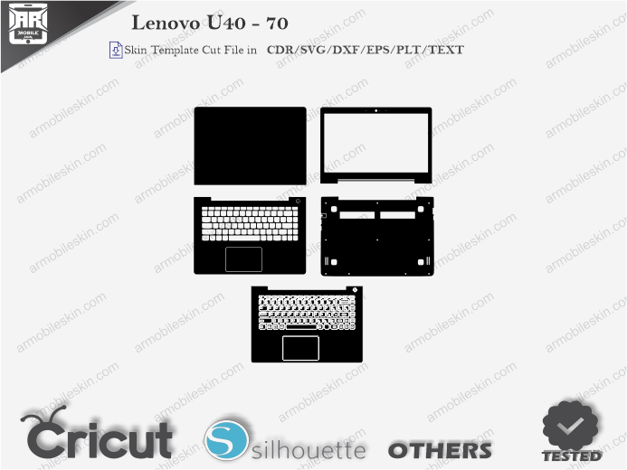 Lenovo U40 - 70 Skin Template Vector