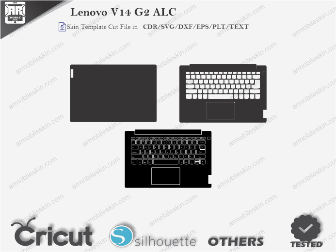 Lenovo V14 G2 ALC Skin Template Vector