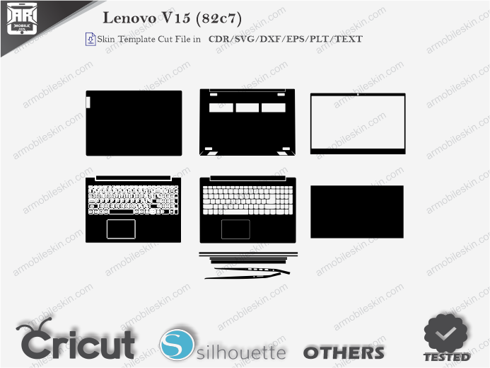 Lenovo V15 (82c7) Skin Template Vector