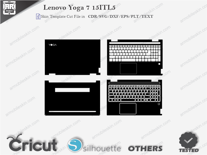 Lenovo Yoga 7 15ITL5 Skin Template Vector