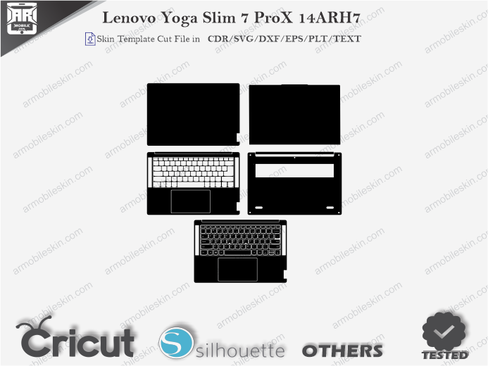Lenovo Yoga Slim 7 ProX 14ARH7 Skin Template Vector